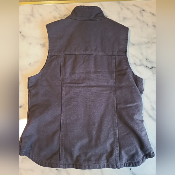 Carhartt Duck Sherpa Lined Mock Neck Vest - Picture 5 of 8